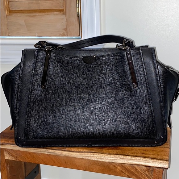 Coach Dreamer 36 Mixed Leather Black Gunmetal - Picture 4 of 10